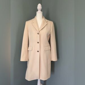J. Crew Cream Topcoat